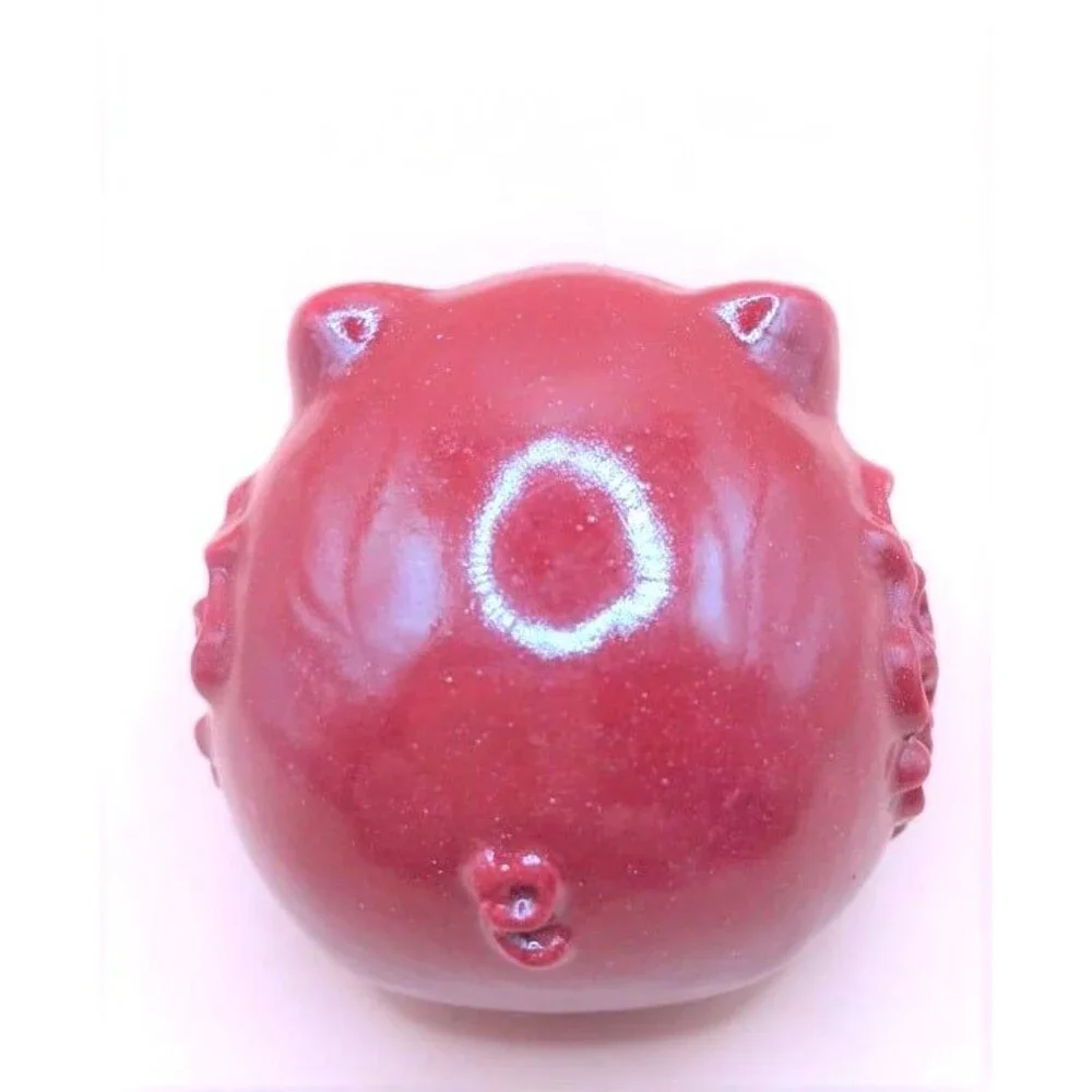 Adorable Cinnabar Pig Carving